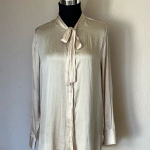 Banana Republic Cream Satin Blouse